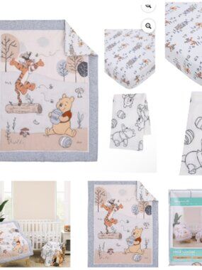 Winnie The Pooh 3 -Piece Crib Bedding Set